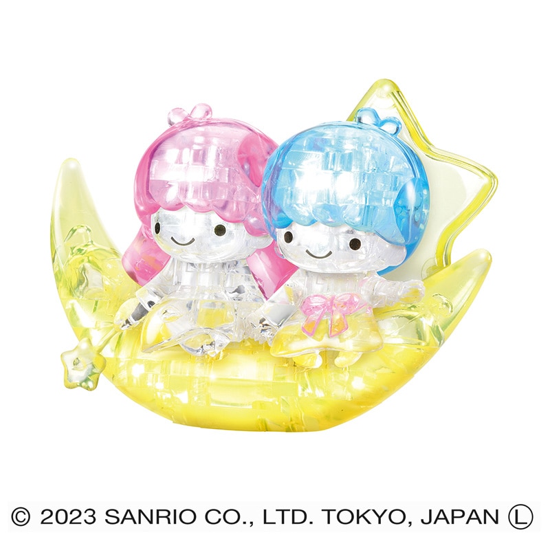 ハナヤマ 立体ジグソーパズル クリスタルギャラリー リトルツインスターズ ムーン 1個(ご注文単位6個)【直送品】