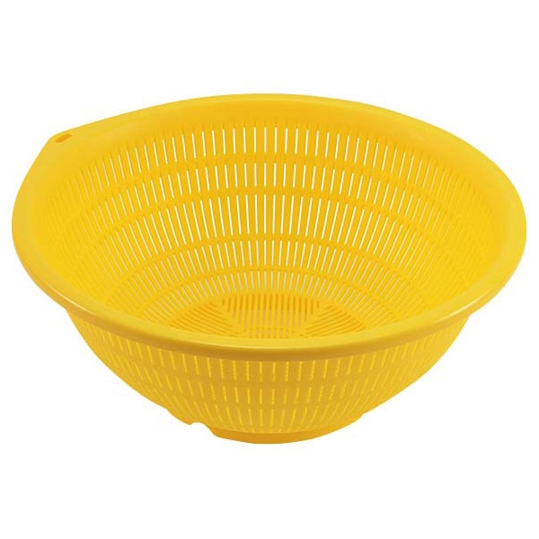 本間冬治工業 BK　PP　ザル　45cm　イエロー   1個（ご注文単位1個）【直送品】