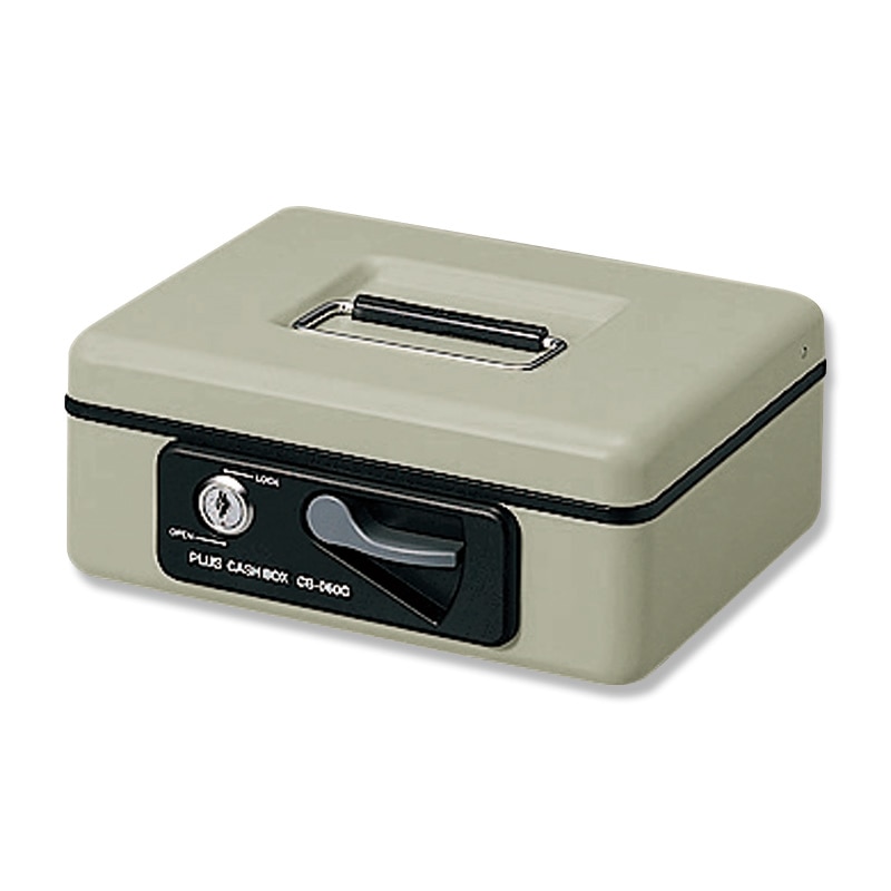 プラス 小型手提金庫 CB-060G エルグレー 1個