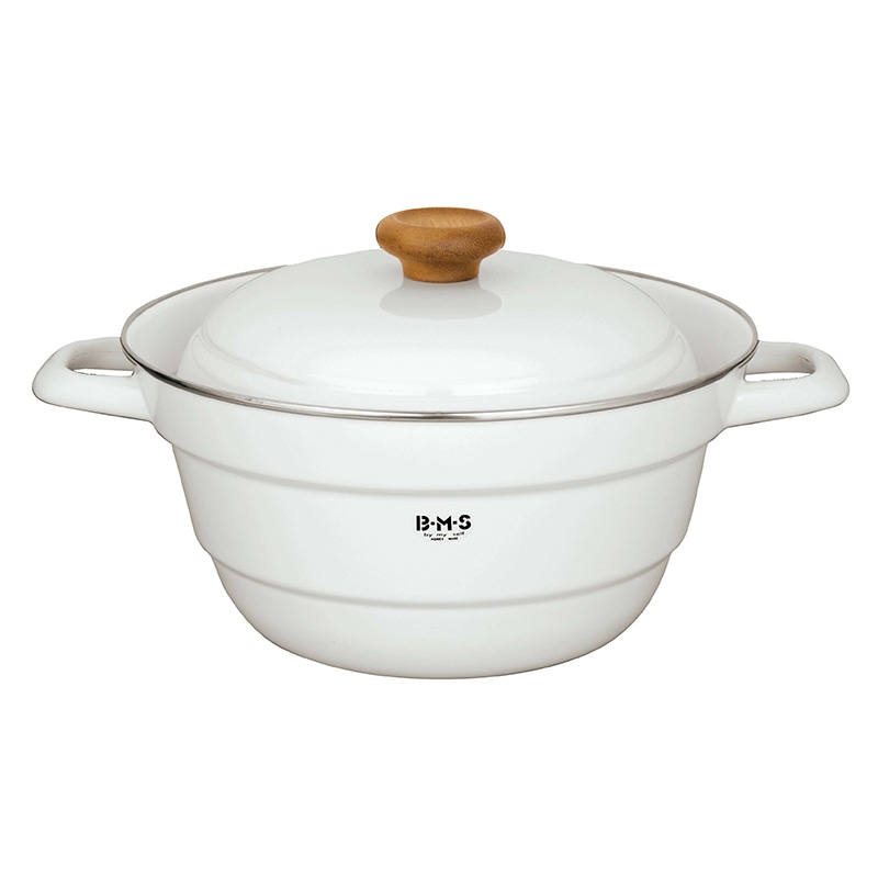 富士ホーロー ビームス 多機能鍋 オールインワン(スノコ付) 27cm BMP-27FW・W ホワイト 1個(ご注文単位1個)【直送品】