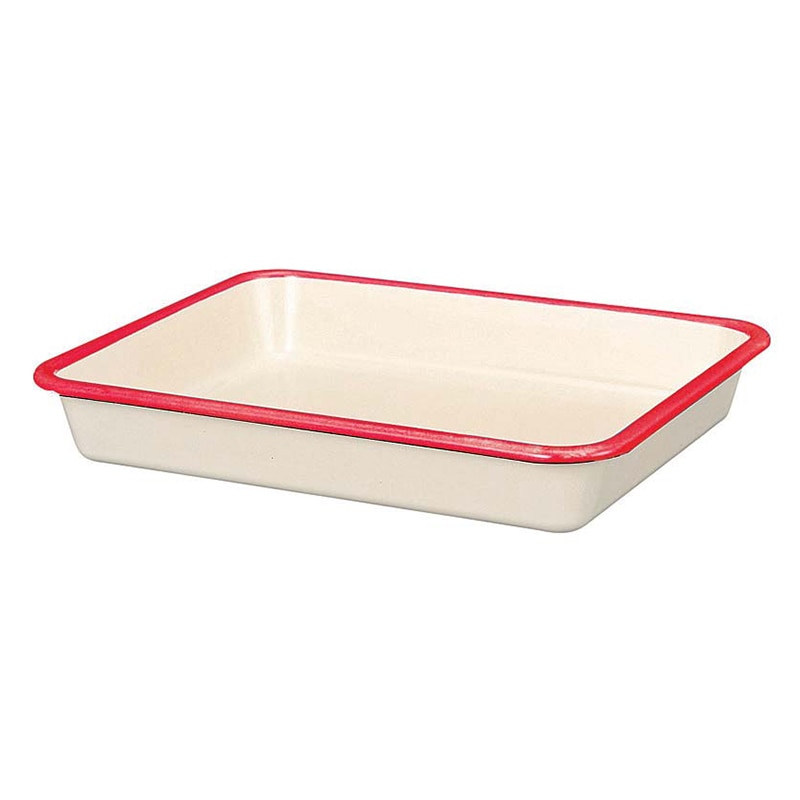 富士ホーロー ビームス　ホーローバット　M（21取）ニューレッド BM-M・NR  1個（ご注文単位1個）【直送品】