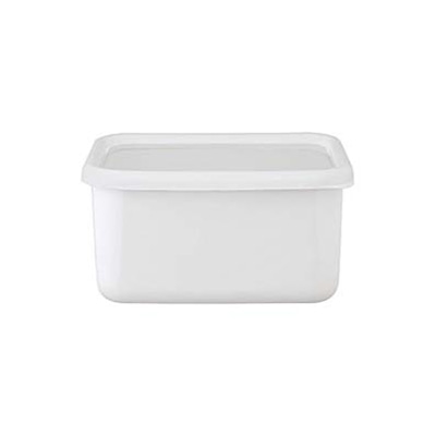 コンテ　ホーロー深型角容器S　KE-DS・LW リリーホワイト  1個（ご注文単位1個）【直送品】