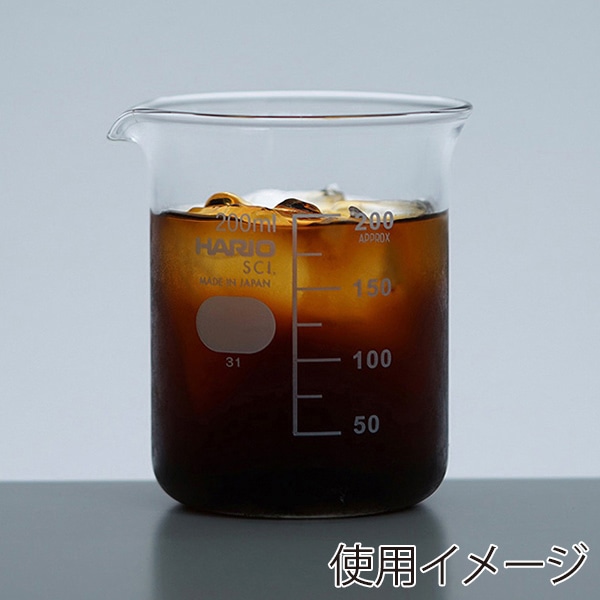 HARIO Crafts Science ビーカー 個箱入 200ml BK-200 1個(ご注文単位1個)【直送品】
