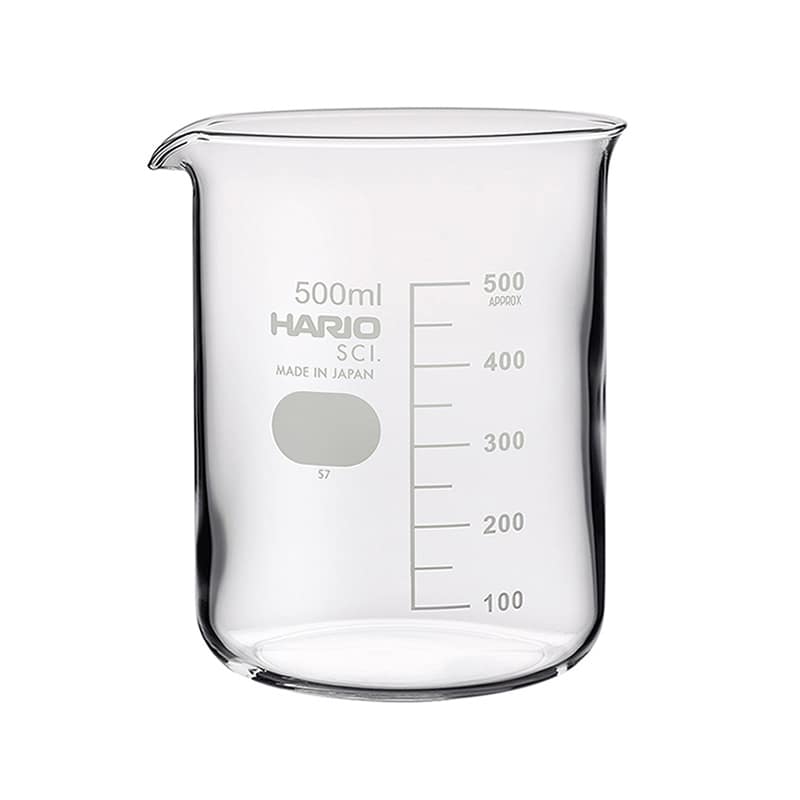HARIO Crafts Science ビーカー 個箱入 500ml BK-500 1個（ご注文単位1個）【直送品】
