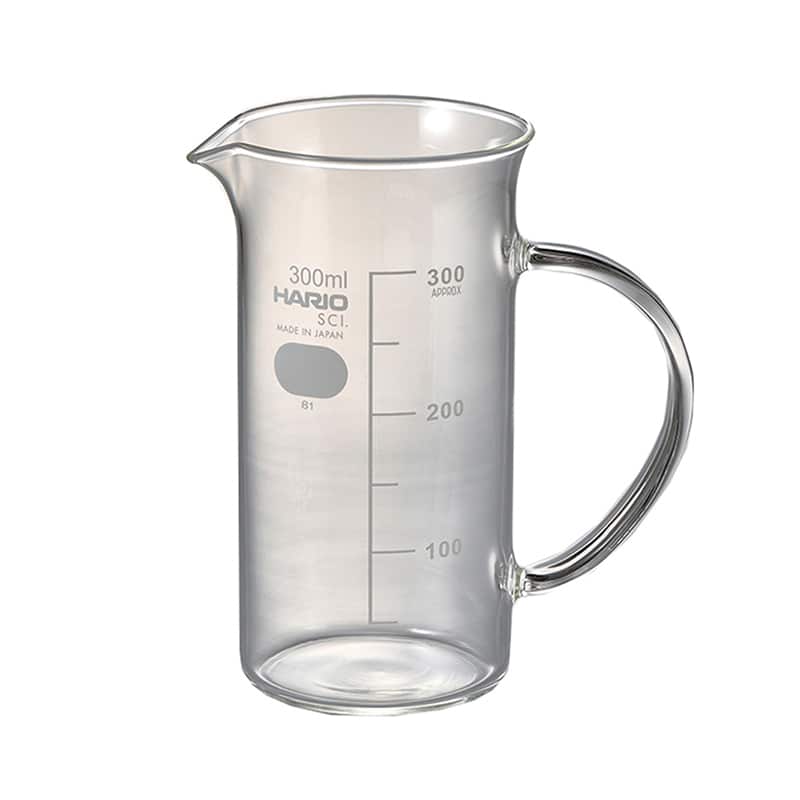 HARIO H-32 ライフスタイル・ラボ 個箱入 取っ手付きトールビーカー 300ml TBV-300 1個（ご注文単位1個）【直送品】