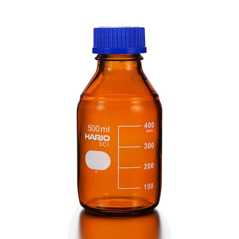 HARIO 耐熱ねじ口瓶 茶 500ml NBB-500-SCI 1個（ご注文単位10個）【直送品】