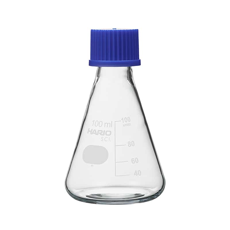 HARIO 耐熱ねじ口三角フラスコ 100ml NSF-100-SCI 1個（ご注文単位12個）【直送品】