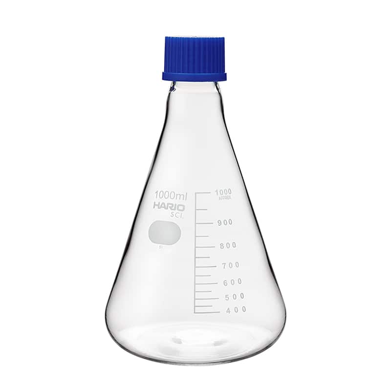 HARIO 耐熱ねじ口三角フラスコ 1000ml NSF-1L-SCI 1個（ご注文単位10個）【直送品】