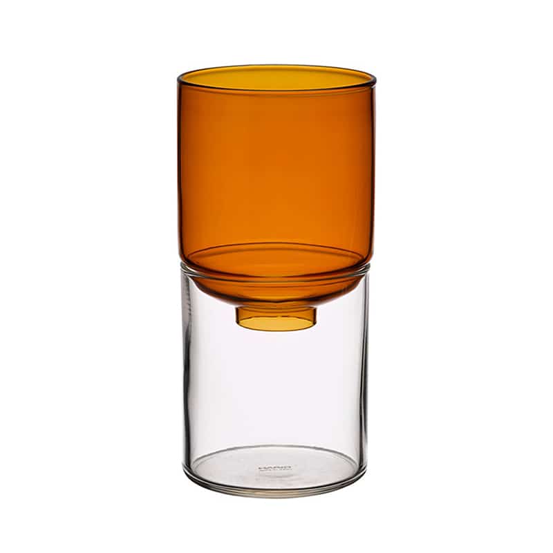 HARIO ガラスの花器 アンバー GK-200-AB 1個（ご注文単位1個）【直送品】