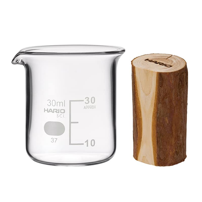 HARIO 隠岐のアロマウッド小枝 ビーカー30mlセット AWBS-OKI-KE 1個（ご注文単位1個）【直送品】