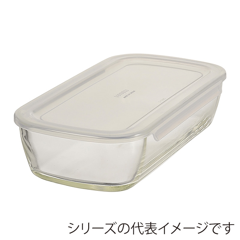 HARIO 耐熱ガラス製保存容器 角 1400 KSTL-140-TW 1個（ご注文単位1個）【直送品】