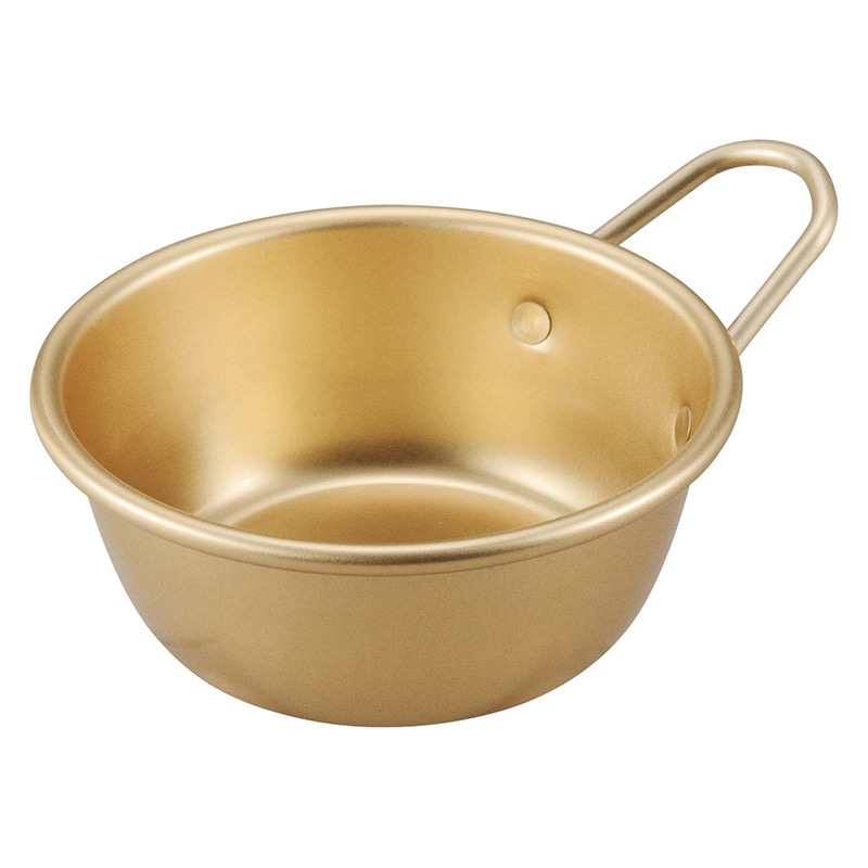 アルマイト マッコリカップ 手付 11cm ゴールド 1個(ご注文単位1個)【直送品】