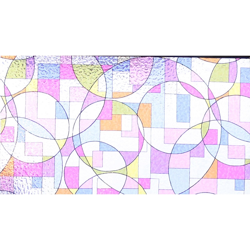 明和グラビア 窓飾りシート ステンドタイプ　レッド GLS-4652G 1枚（ご注文単位1枚）【直送品】