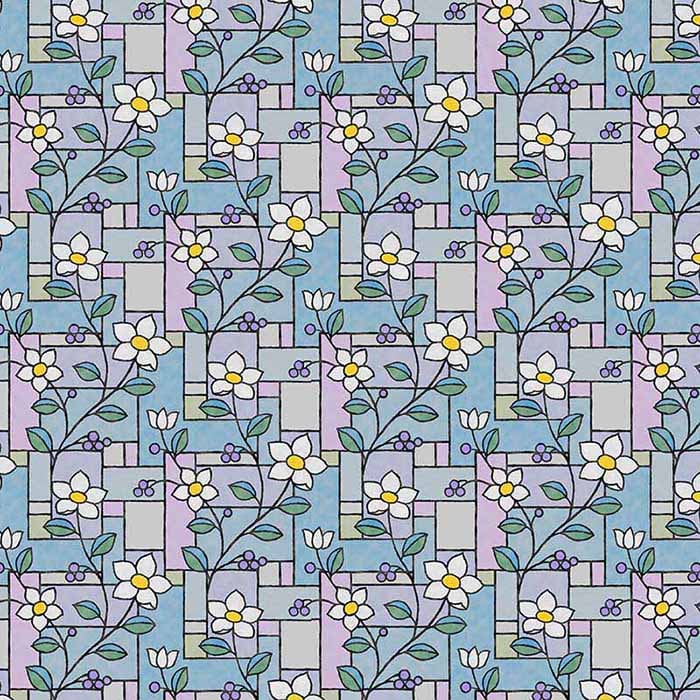 明和グラビア 窓飾りシート ステンドタイプ　パープル GLS-4657G 1枚（ご注文単位1枚）【直送品】