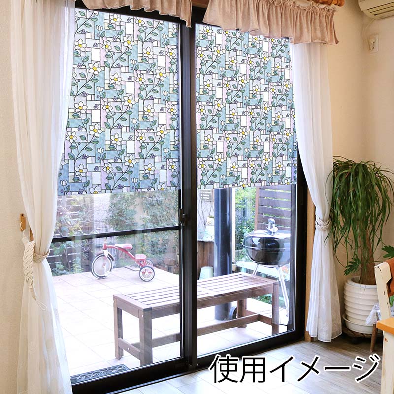 明和グラビア 窓飾りシート ステンドタイプ パープル GLS-9257G 1枚(ご注文単位1枚)【直送品】