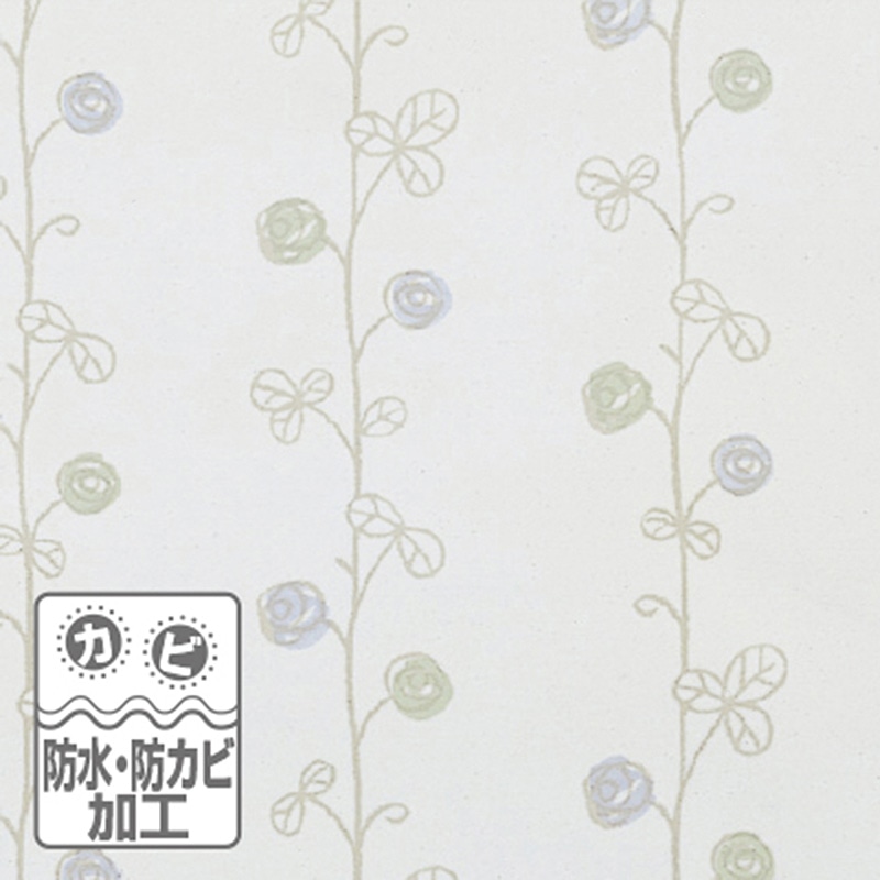 明和グラビア スタイリッシュバスカーテン ブルー S-306B 1枚（ご注文単位1枚）【直送品】