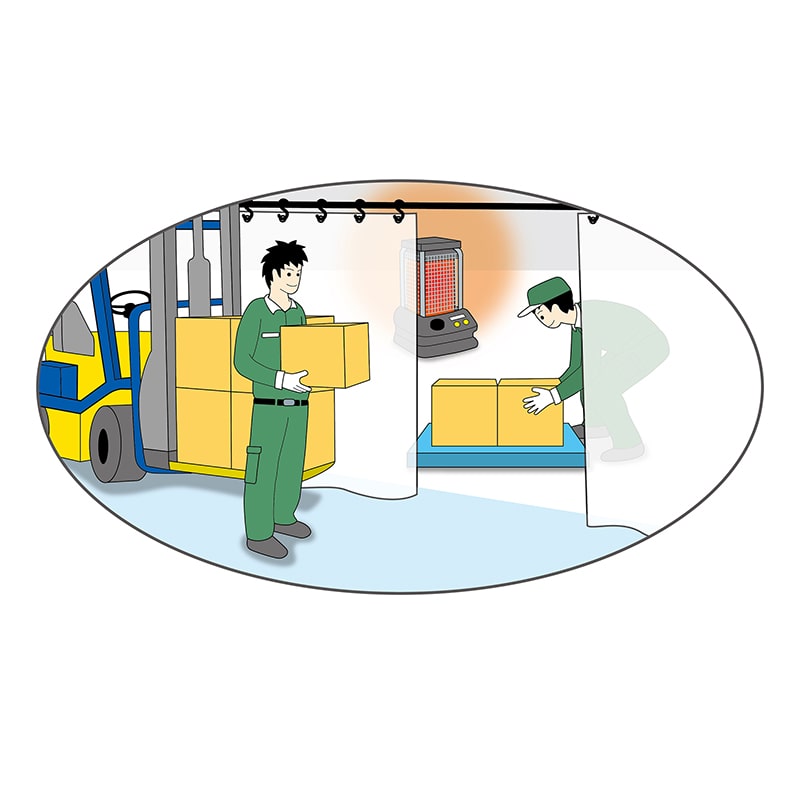 明和グラビア 間仕切りシート 透明タイプ MST-1827 1枚（ご注文単位1枚）【直送品】