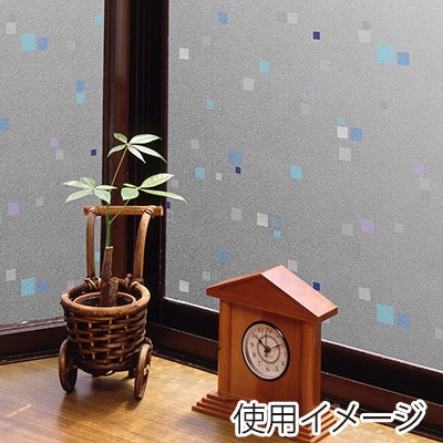 明和グラビア 空気が抜けやすい窓飾りシート ライトブルー GDP-4632G 1枚（ご注文単位1枚）【直送品】