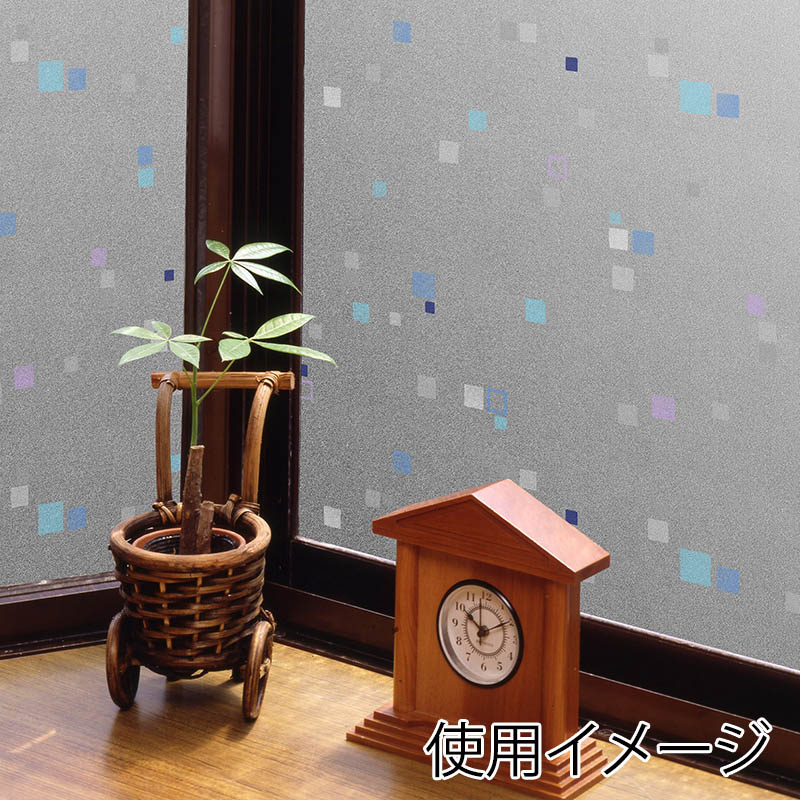 明和グラビア 空気が抜けやすい窓飾りシート ライトブルー GDP-9232G 1枚（ご注文単位1枚）【直送品】