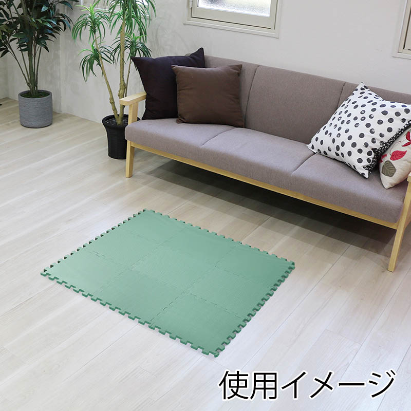 明和グラビア 防音ジョイントマット 30cm角 9枚セット グリーン VJEM-30GR 9枚入り 1セット(ご注文単位1セット)【直送品】