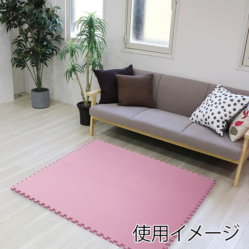 明和グラビア 防音ジョイントマット 60cm角 4枚セット ピンク VJEM-60P 4枚入り 1セット(ご注文単位1セット)【直送品】