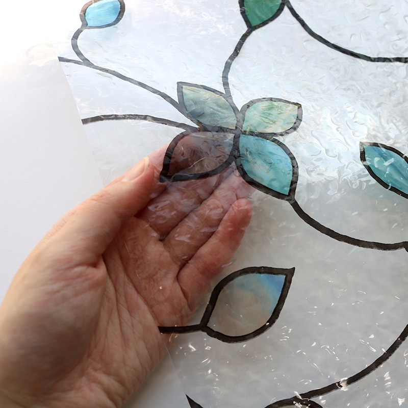 明和グラビア 窓飾りシート ステンドタイプ　グリーン GLS-4611G 1枚（ご注文単位1枚）【直送品】