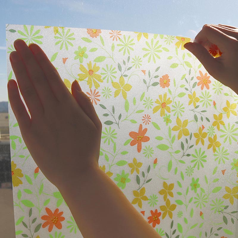 明和グラビア 窓飾りシート プリントタイプ　イエロー GE-9240G 1枚（ご注文単位1枚）【直送品】