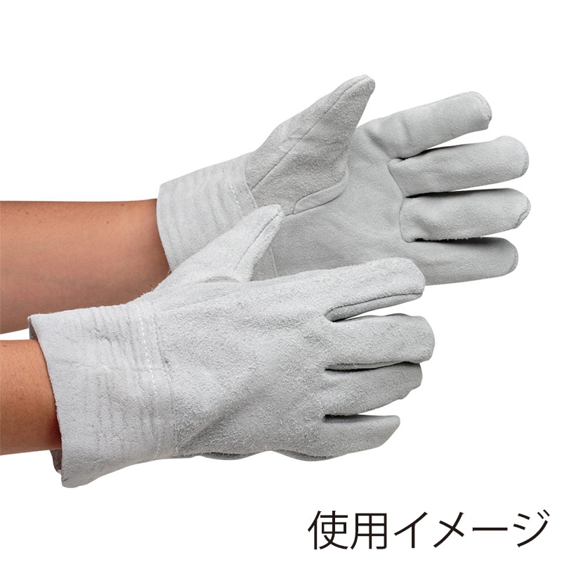ミドリ安全 牛床革手袋 内縫タイプ フリー MT-101 12双入 4041011101 1組（ご注文単位1組）【直送品】