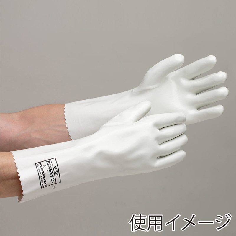 ミドリ安全 耐油・耐有機溶剤手袋 ベンケイ3号A L 4047000130 1組（ご注文単位1組）【直送品】