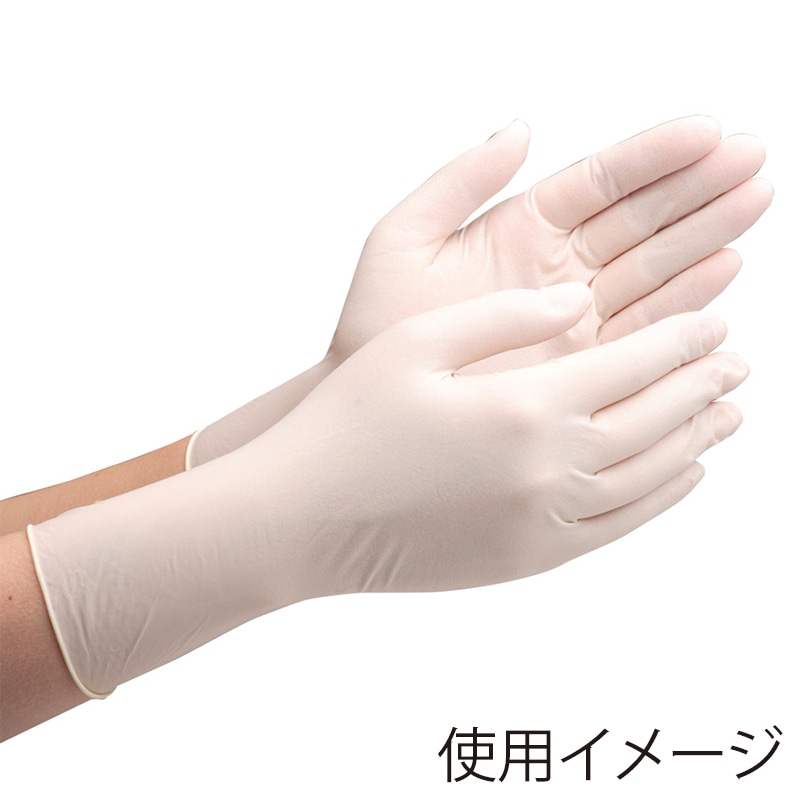 ミドリ安全 天然ゴム手袋 粉付 ベルテ600N S ホワイト 100枚入 4049170410 1箱(ご注文単位1箱)【直送品】