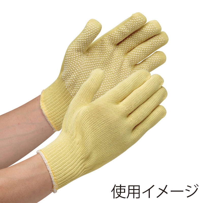 ミドリ安全 耐切創性手袋 ケブラー 薄手すべり止付 フリー MK-10V 4043011600 1組（ご注文単位1組）【直送品】