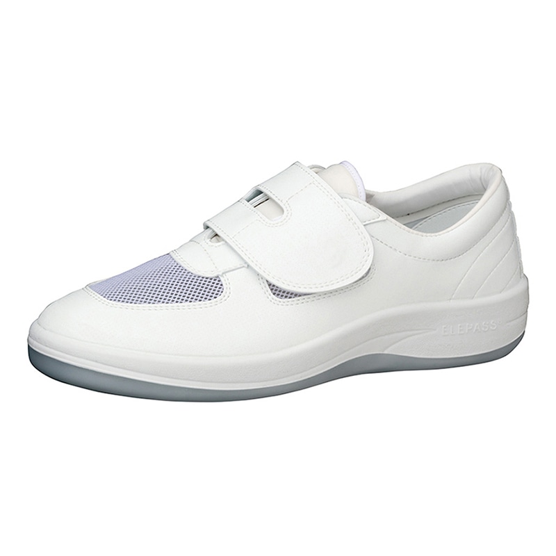 ミドリ安全 男女兼用 静電作業靴 エレパス クリーンルーム用 SU403 ホワイト 26cm 21001074 1組（ご注文単位1組）【直送品】