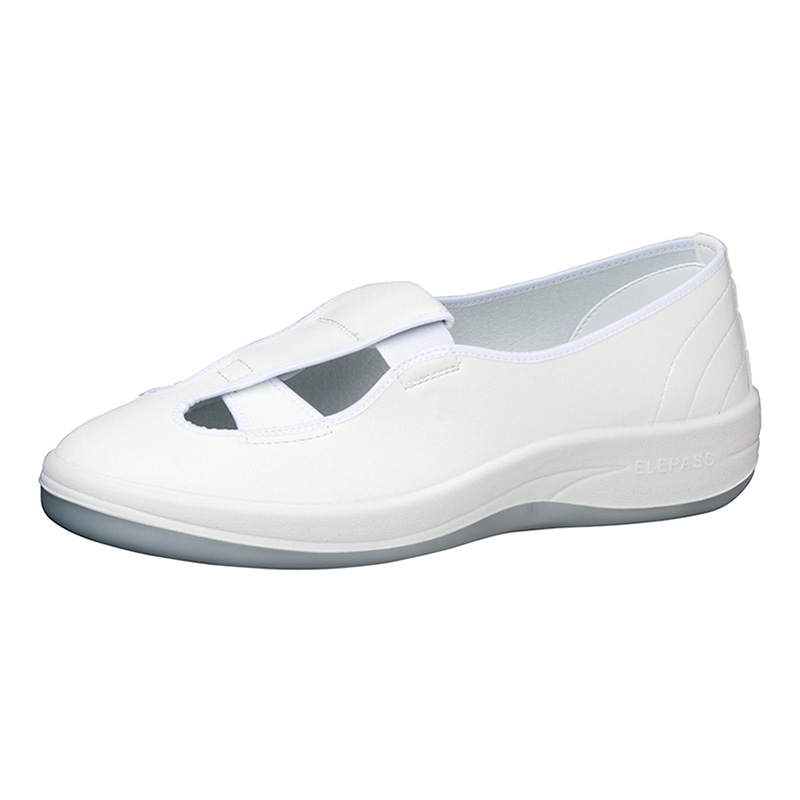 ミドリ安全 男女兼用 静電作業靴 エレパス クリーンルーム用 SU402 ホワイト 27.5cm 21001072 1組（ご注文単位1組）【直送品】