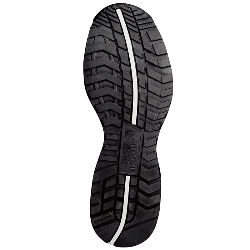 ミドリ安全 ワイド樹脂先芯入りスニーカー　MPN-301 ネイビー　25.0cm 21250552 1組（ご注文単位1組）【直送品】