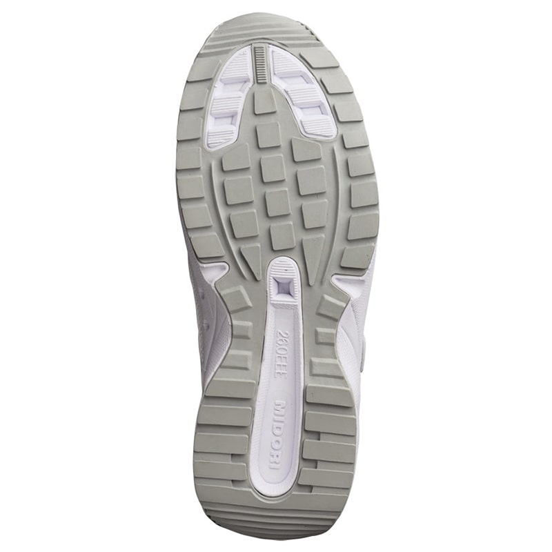 ミドリ安全 超軽量先芯入りスニーカー SL-605 ホワイト 23.5cm 21250419 1組(ご注文単位1組)【直送品】