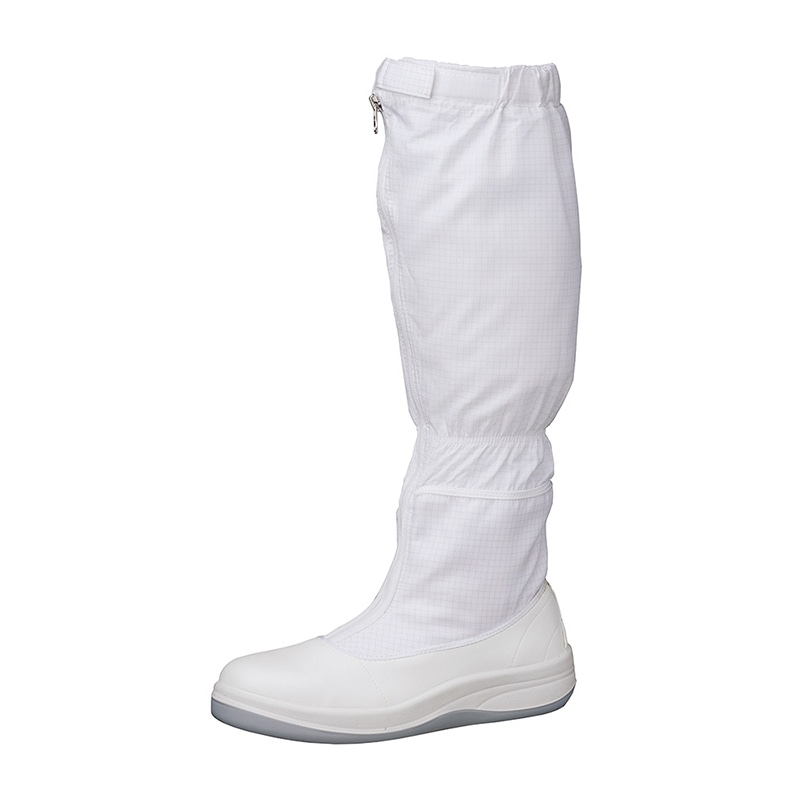 ミドリ安全 女性用 静電保護靴 フード付 LSCR1200 ホワイト 23cm 17031520 1組（ご注文単位1組）【直送品】