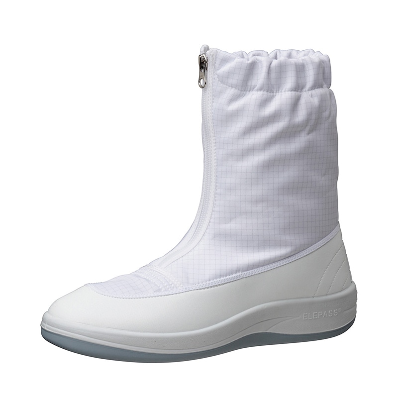 ミドリ安全 男女兼用 静電作業靴 エレパス クリーンブーツ SU551 ホワイト 28cm 21001153 1組（ご注文単位1組）【直送品】