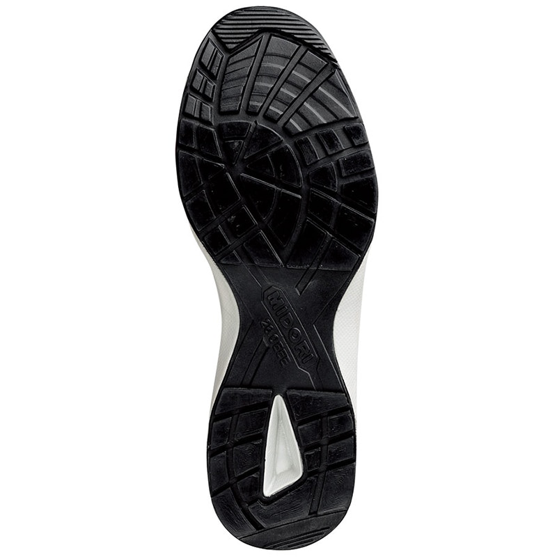 ミドリ安全 ワイド樹脂先芯入り・通気スニーカー MPV-01 ブラック/レッド 27.0cm 21250589 1組(ご注文単位1組)【直送品】