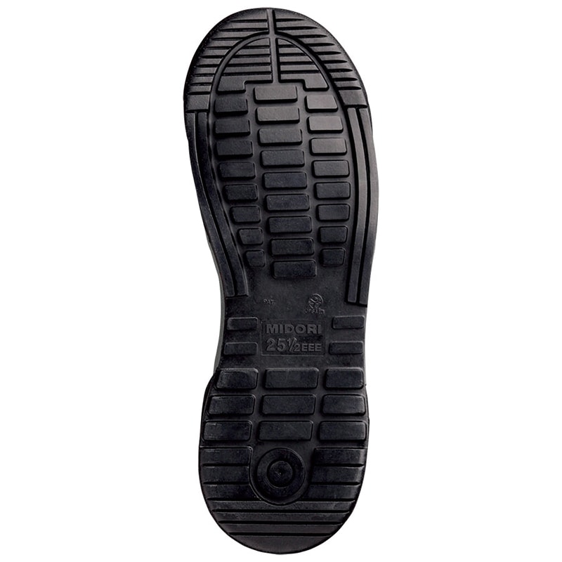 ミドリ安全 ワイド樹脂先芯入りハイカットスニーカー MPC-525　ブラック　24.5cm 21250593 1組（ご注文単位1組）【直送品】