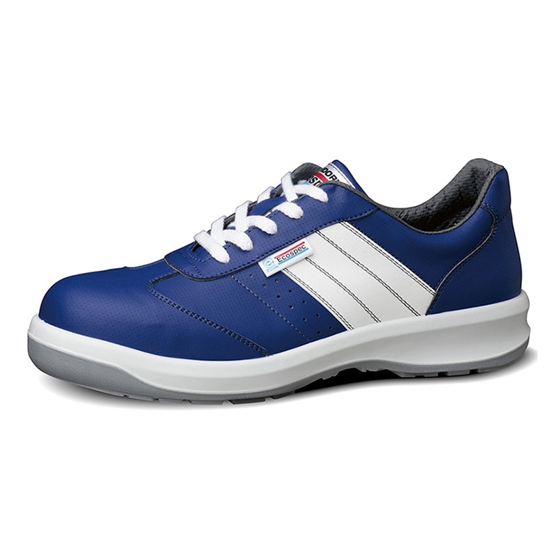 ミドリ安全 環境配慮型保護靴 エコスペックスニーカー ESG3890 ブルー 24cm 12040600 1組（ご注文単位1組）【直送品】