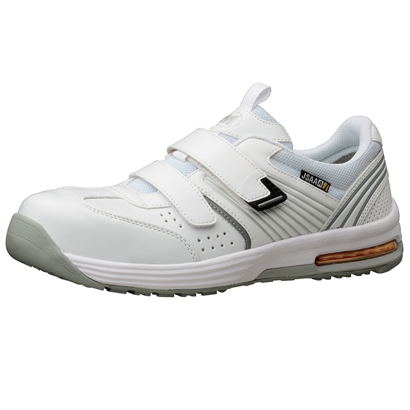 ミドリ安全 静電耐滑ワイド樹脂先芯スニーカー ISA-805 静電ホワイト 26.0cm 21250432 1組(ご注文単位1組)【直送品】