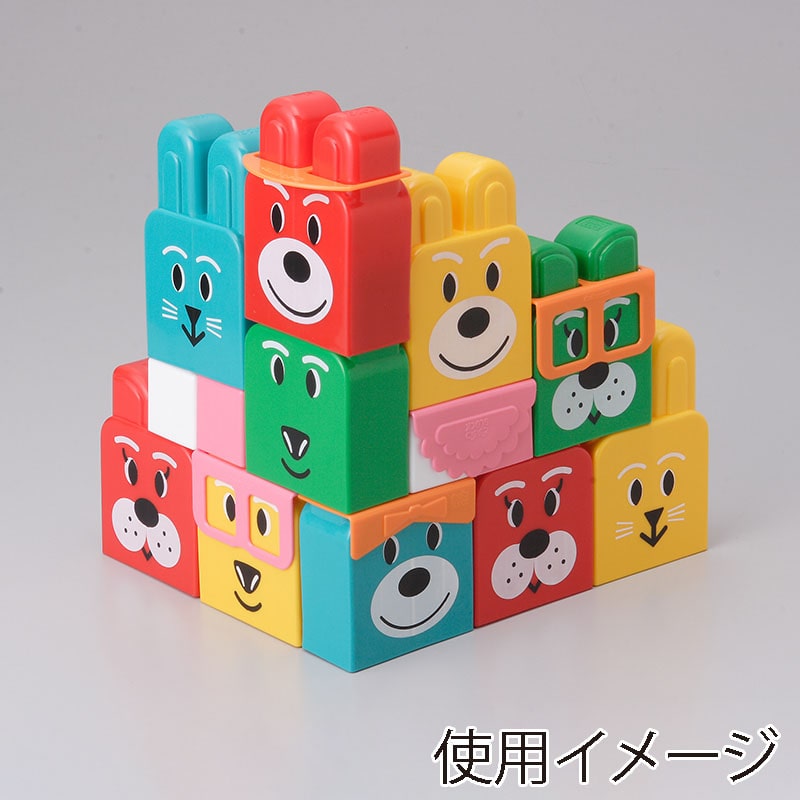 友愛玩具 どうぶつブロック AB710 MA-50109 1個(ご注文単位6個)【直送品】
