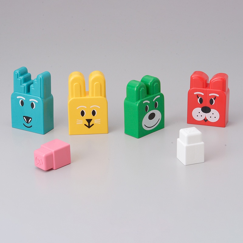 友愛玩具 どうぶつブロック AB710 MA-50109 1個(ご注文単位6個)【直送品】