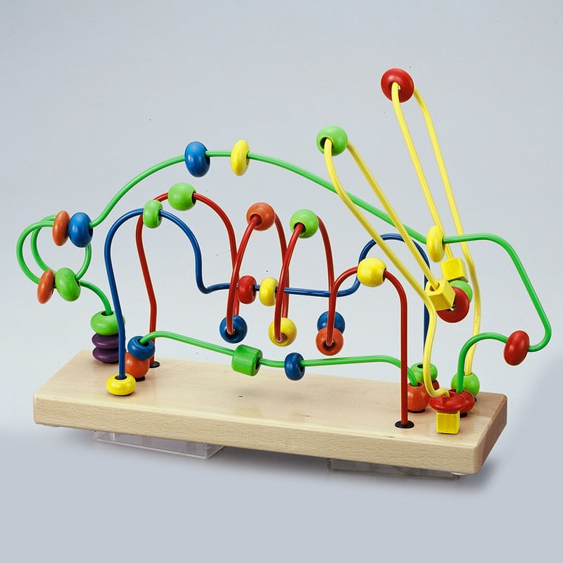 友愛玩具 木のおもちゃ　ビーズコースター ラビット　9534R TY-2420 1個（ご注文単位2個）【直送品】