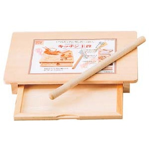 木製　引出し付めん台　キッチン主役　小　スプルス   1個（ご注文単位1個）【直送品】