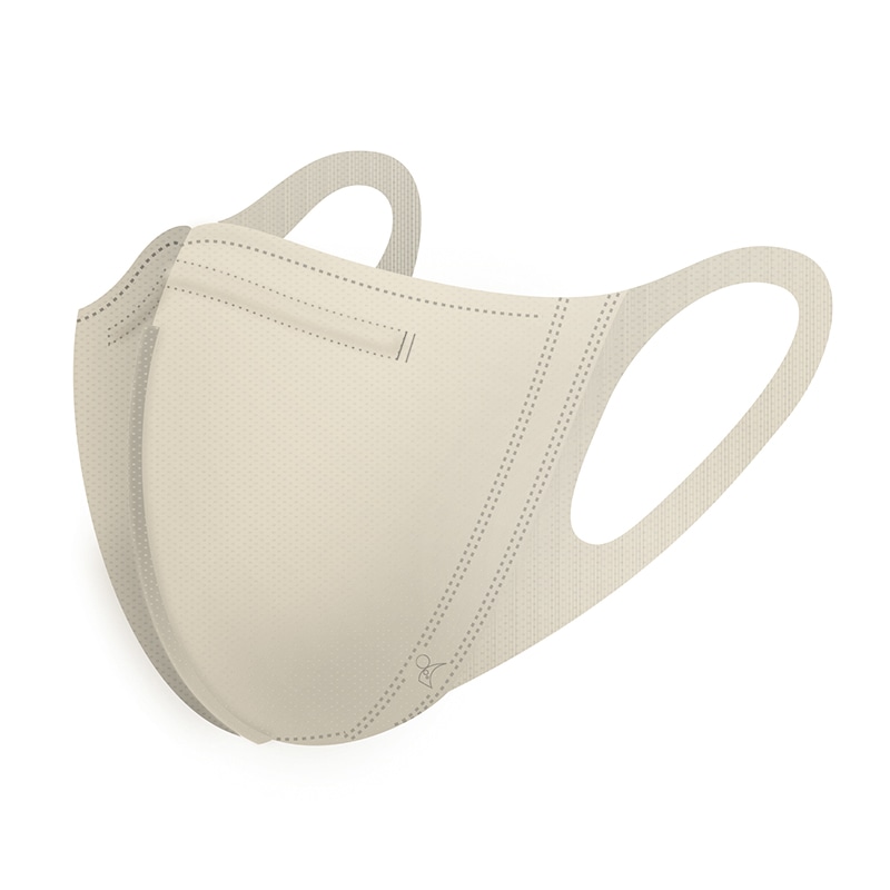 日本マスク 3D立体不織布マスク THE MASK 30枚 ベージュ N006 1個(ご注文単位60個)【直送品】