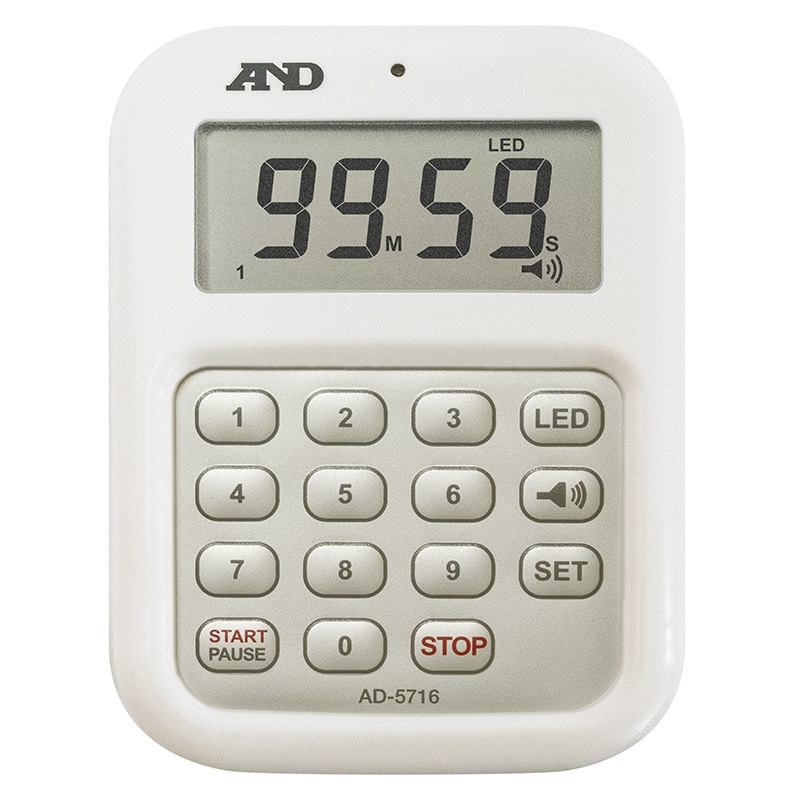 エー・アンド・デイ 100分形デジタルタイマー  AD5716 1台（ご注文単位10台）【直送品】
