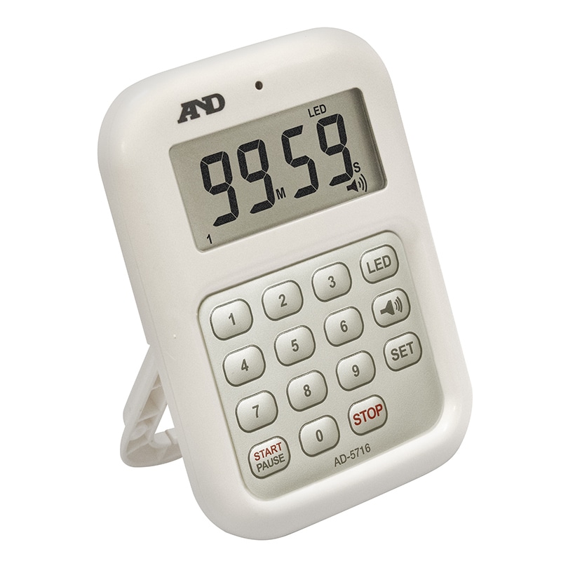 エー・アンド・デイ 100分形デジタルタイマー AD5716 1台(ご注文単位10台)【直送品】