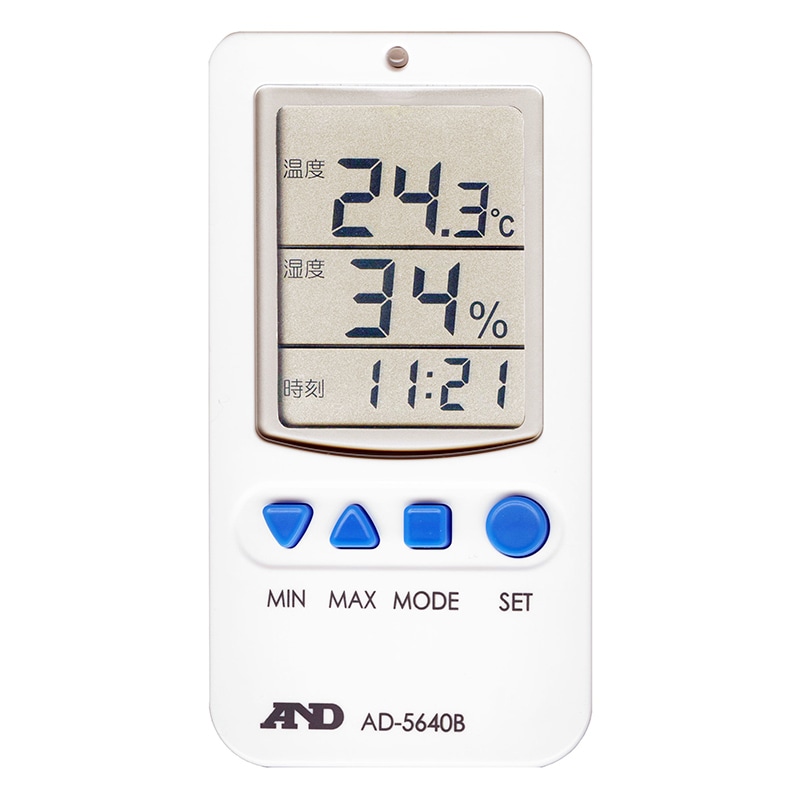 エー・アンド・デイ アラーム機能付温湿度計  AD-5640B 1個（ご注文単位10個）【直送品】