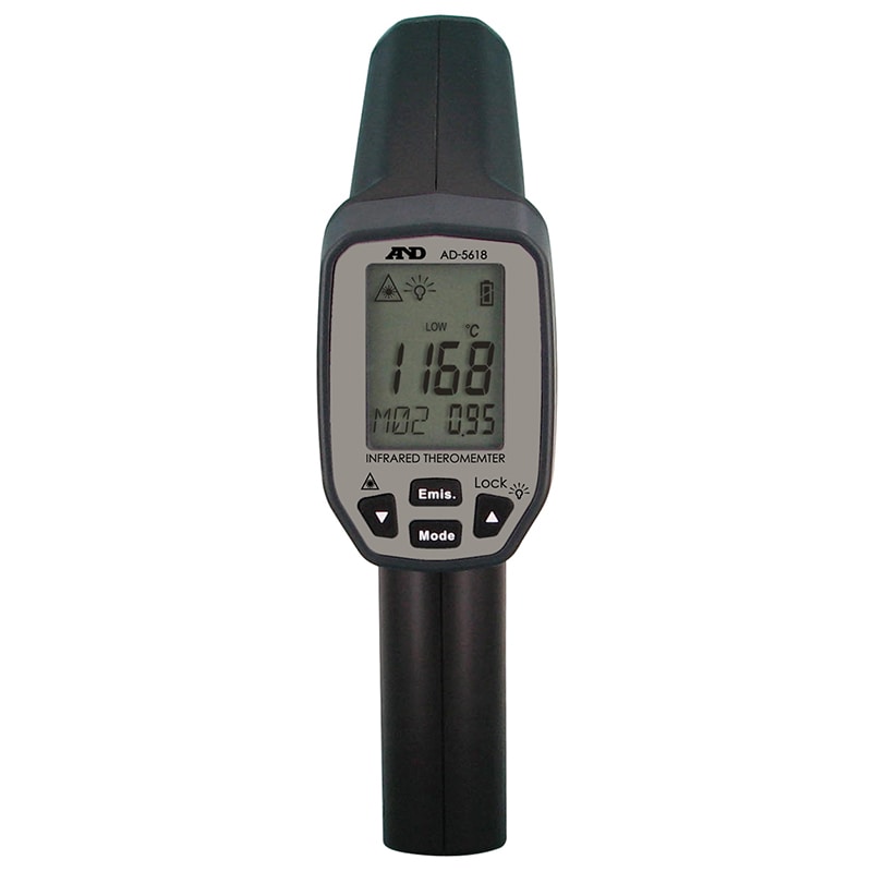 エー・アンド・デイ 高温測定用赤外線放射温度計  AD5618 1台（ご注文単位1台）【直送品】
